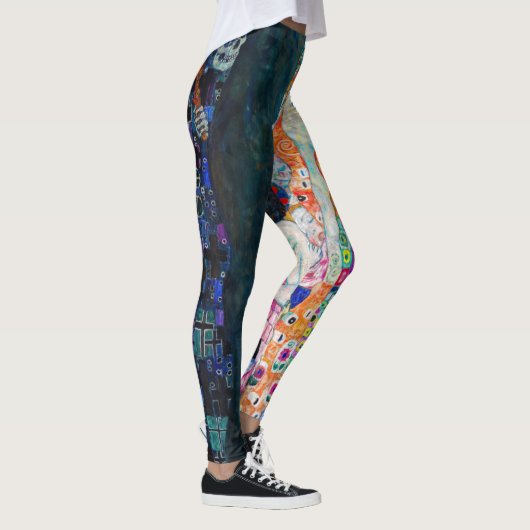Gustav Klimt - Tod und Leben Leggings (Rechts)