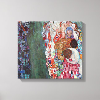 Gustav Klimt - Tod und Leben Leinwanddruck