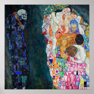 Gustav Klimt - Tod und Leben Poster