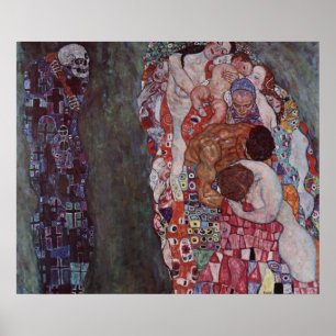 Gustav Klimt - Tod und Leben Poster