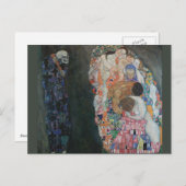 Gustav Klimt Tod und Leben Postkarte (Vorne/Hinten)