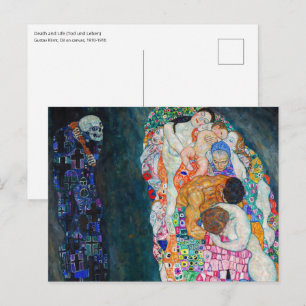 Gustav Klimt - Tod und Leben Postkarte