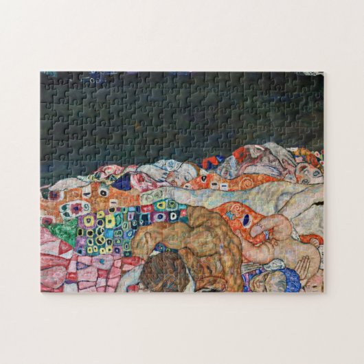 Gustav Klimt - Tod und Leben Puzzle (Horizontal)