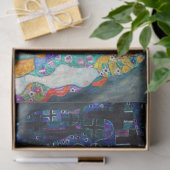 Gustav Klimt - Tod und Leben Seidenpapier (Geschenk)