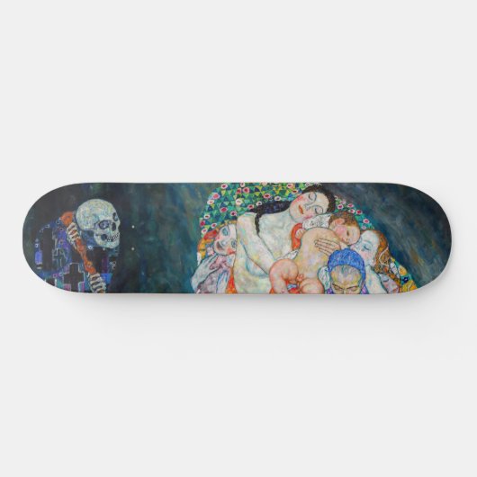 Gustav Klimt - Tod und Leben Skateboard (Horizontal)