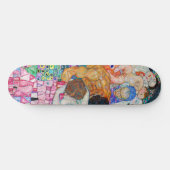 Gustav Klimt - Tod und Leben Skateboard (Horizontal)