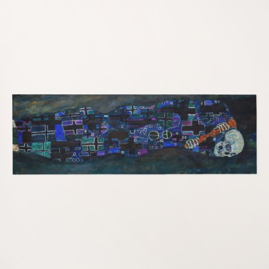 Gustav Klimt - Tod und Leben Yogamatte (Rückseite (Horizontal))