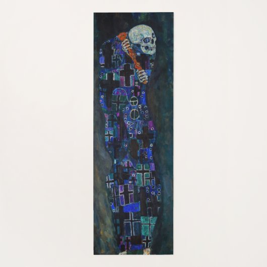 Gustav Klimt - Tod und Leben Yogamatte (Rückseite)