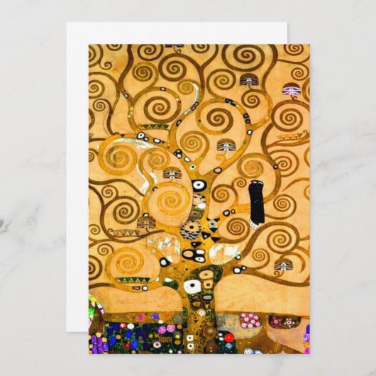 Gustav Klimt Tree of Life Ankündigung (Vorne/Hinten)