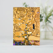 Gustav Klimt Tree of Life Begleitkarte (Stehend Vorderseite)