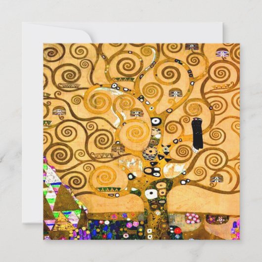 Gustav Klimt Tree of Life Einladung (Vorderseite)