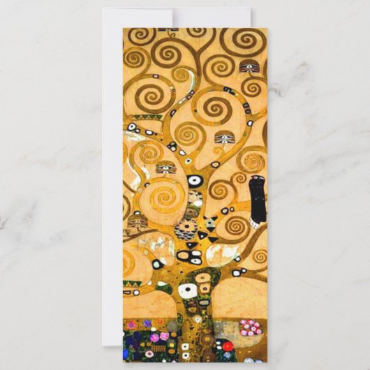 Gustav Klimt Tree of Life Einladung (Vorderseite)
