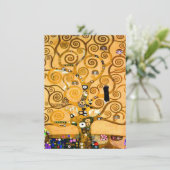 Gustav Klimt Tree of Life Einladung (Stehend Vorderseite)