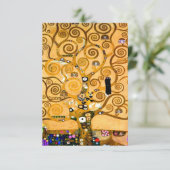 Gustav Klimt Tree of Life Einladung (Stehend Vorderseite)