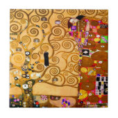 Gustav Klimt Tree of Life Fliese (Vorderseite)