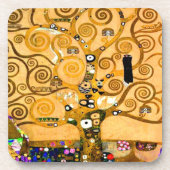 Gustav Klimt Tree of Life Getränkeuntersetzer (Vorderseite)