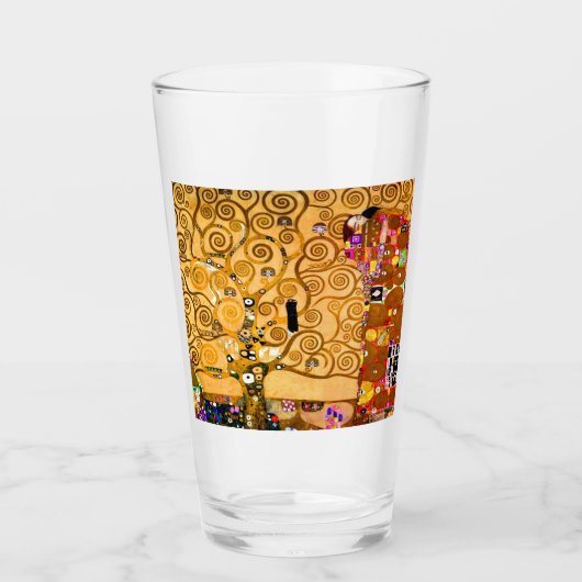 Gustav Klimt Tree of Life Glas (Vorderseite)