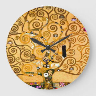 Gustav Klimt Tree of Life Große Wanduhr