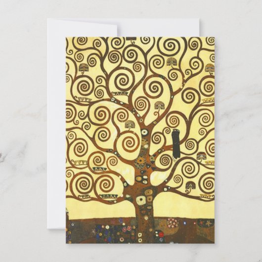 Gustav Klimt Tree of Life Invitations Einladung (Vorderseite)