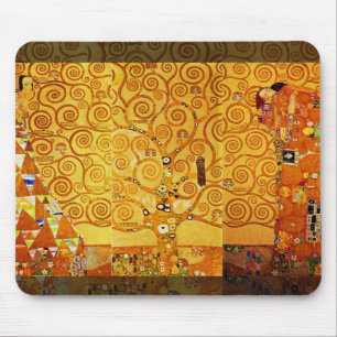 Gustav Klimt Tree of Life Jugendstil Mousepad