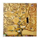 Gustav Klimt Tree of Life: Jugendstil-Symbolist Fliese (Vorderseite)
