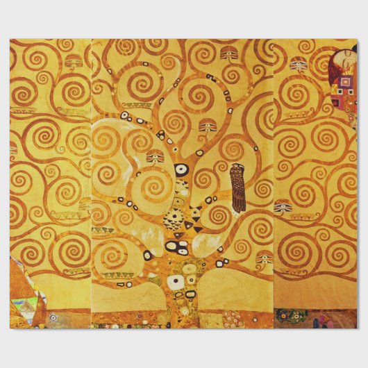 Gustav Klimt Tree of Life: Jugendstil-Symbolist Geschenkpapier (Flach)
