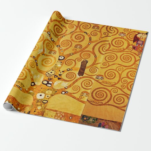 Gustav Klimt Tree of Life: Jugendstil-Symbolist Geschenkpapier (Ungerollt)
