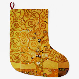 Gustav Klimt Tree of Life: Jugendstil-Symbolist Großer Weihnachtsstrumpf