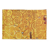 Gustav Klimt Tree of Life: Jugendstil-Symbolist Kissenbezug (Rückseite)