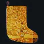 Gustav Klimt Tree of Life: Jugendstil-Symbolist Kleiner Weihnachtsstrumpf<br><div class="desc">Mit diesem Meisterwerk, dem "Baum des Lebens" von Gustav Klimt (aus der Stilfrize), können Sie Ihren Platz stärken. Dieses gefeierte Jugendstil-Kunstwerk besticht durch seine schwindelerregenden, goldenen Äste, komplizierten Muster und symbolischen Motive, die die Reise, Verbindung und Wachstum des Lebens darstellen. Klimts prächtige, goldene, mosaikähnliche Details und abstrakte Formen schaffen ein...</div>