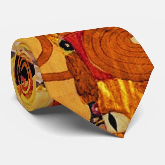 Gustav Klimt Tree of Life: Jugendstil-Symbolist Krawatte (Gerollt)