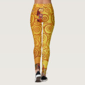 Gustav Klimt Tree of Life: Jugendstil-Symbolist Leggings (Rückseite)