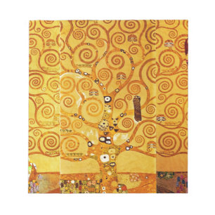 Gustav Klimt Tree of Life: Jugendstil-Symbolist Notizblock