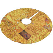Gustav Klimt Tree of Life: Jugendstil-Symbolist Polyester Weihnachtsbaumdecke (Schrägansicht)