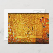 Gustav Klimt Tree of Life: Jugendstil-Symbolist Postkarte (Vorne/Hinten)
