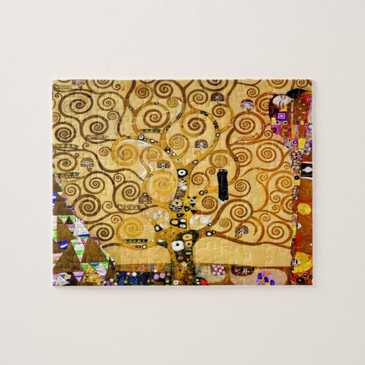 Gustav Klimt Tree of Life: Jugendstil-Symbolist Puzzle (Horizontal)