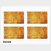 Gustav Klimt Tree of Life: Jugendstil-Symbolist Rechteckiger Aufkleber (Blatt)