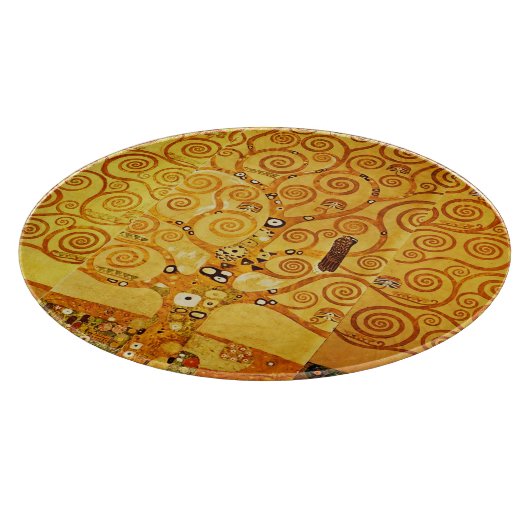 Gustav Klimt Tree of Life: Jugendstil-Symbolist Schneidebrett (Ecke)