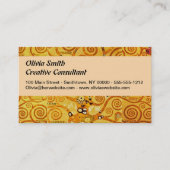 Gustav Klimt Tree of Life: Jugendstil-Symbolist Visitenkarte (Vorderseite)