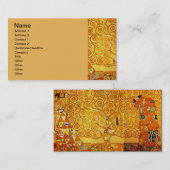 Gustav Klimt Tree of Life: Jugendstil-Symbolist Visitenkarte (Vorne/Hinten)