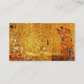 Gustav Klimt Tree of Life: Jugendstil-Symbolist Visitenkarte (Rückseite)