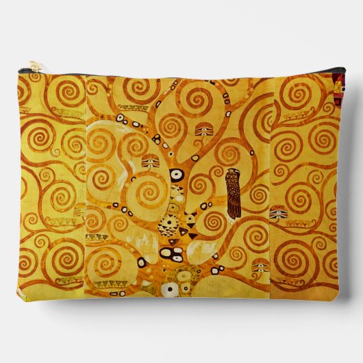 Gustav Klimt Tree of Life: Jugendstil-Symbolist Zubehörtasche (Vorderseite)