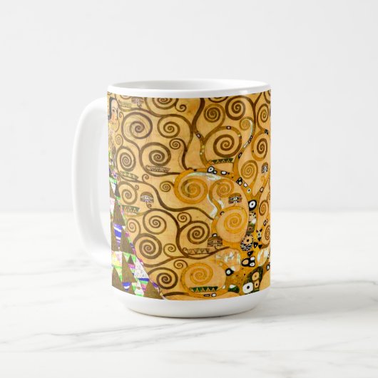 Gustav Klimt Tree of Life Kaffeetasse (Vorderseite Links)
