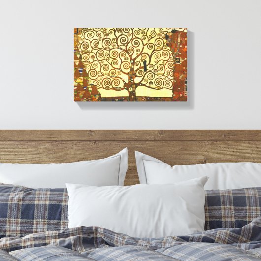 Gustav Klimt Tree of Life Leinwanddruck (Insitu (Schlafzimmer))