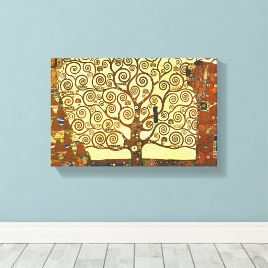 Gustav Klimt Tree of Life Leinwanddruck (Insitu (Holzboden))