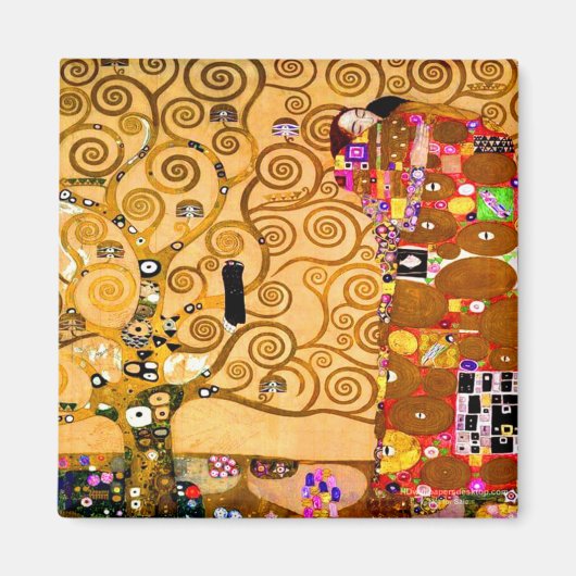 Gustav Klimt Tree of Life Magnet (Vorne)