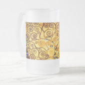 Gustav Klimt Tree of Life Mattglas Bierglas (Vorderseite Links)