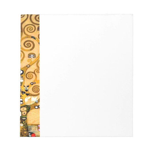 Gustav Klimt Tree of Life Notizblock (Vorderseite)