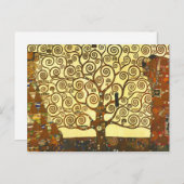 Gustav Klimt Tree of Life Postcard Postkarte (Vorne/Hinten)