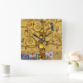 Gustav Klimt , “ Tree of life ” Quadratische Wanduhr (Zuhause)